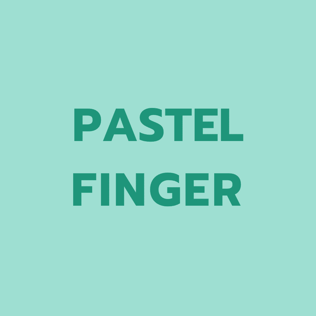 pastel finger