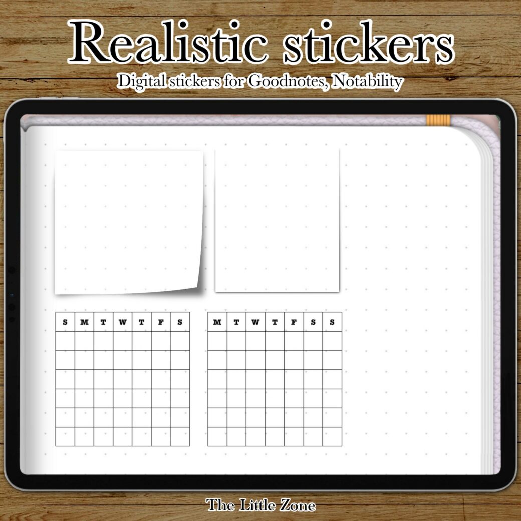 สติกเกอร์สำหรับแพลนเนอร์ | Realistic stickers for digital planner - Image 4