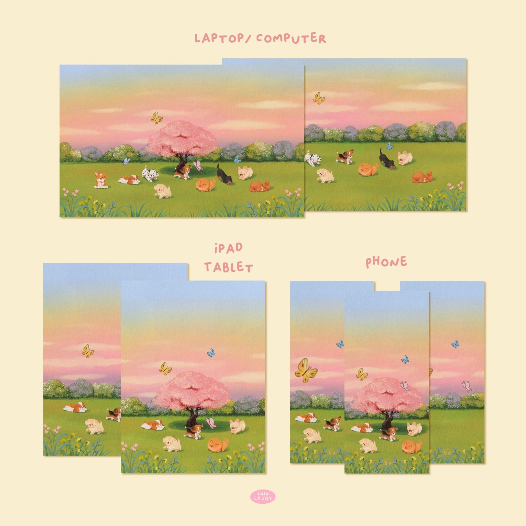 Wallpaper Set (Happy Puppies) - Image 2